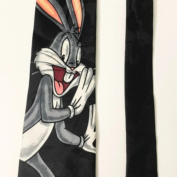 Vintage 1995 Looney Tunes Mania Mens Necktie Bugs Bunny 56 Inch - Picture 16 of 16